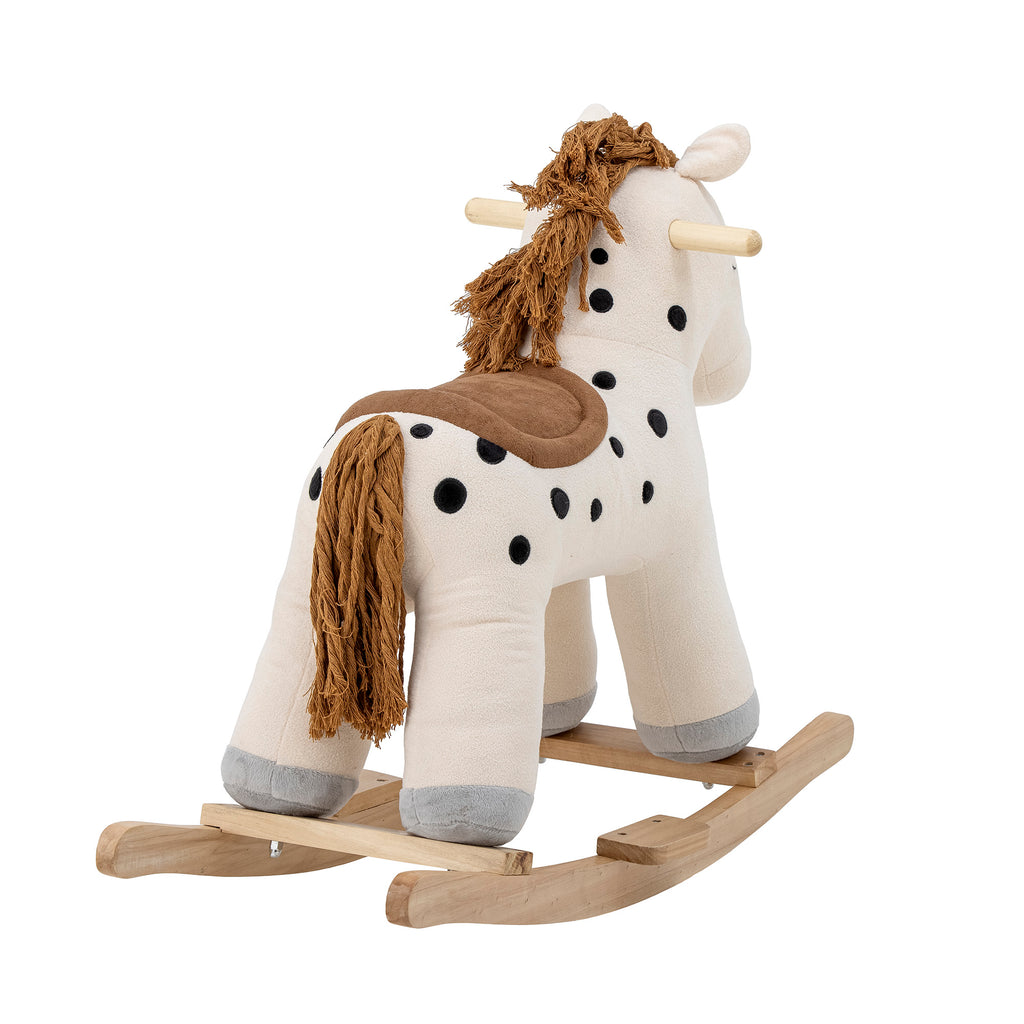 Merlen Rocking Toy, Horse, White, Polyester