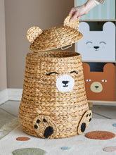 Load image into Gallery viewer, Timone Basket w/Lid, Nature, Water Hyacinth