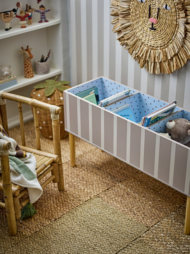 Pelino Basket w/Lid, Brown, Rattan