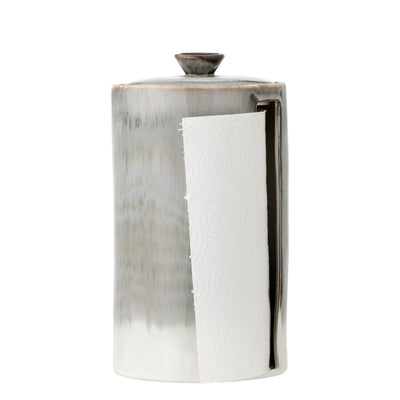 Paula Kitchen Paper Stand, Grey, Stoneware