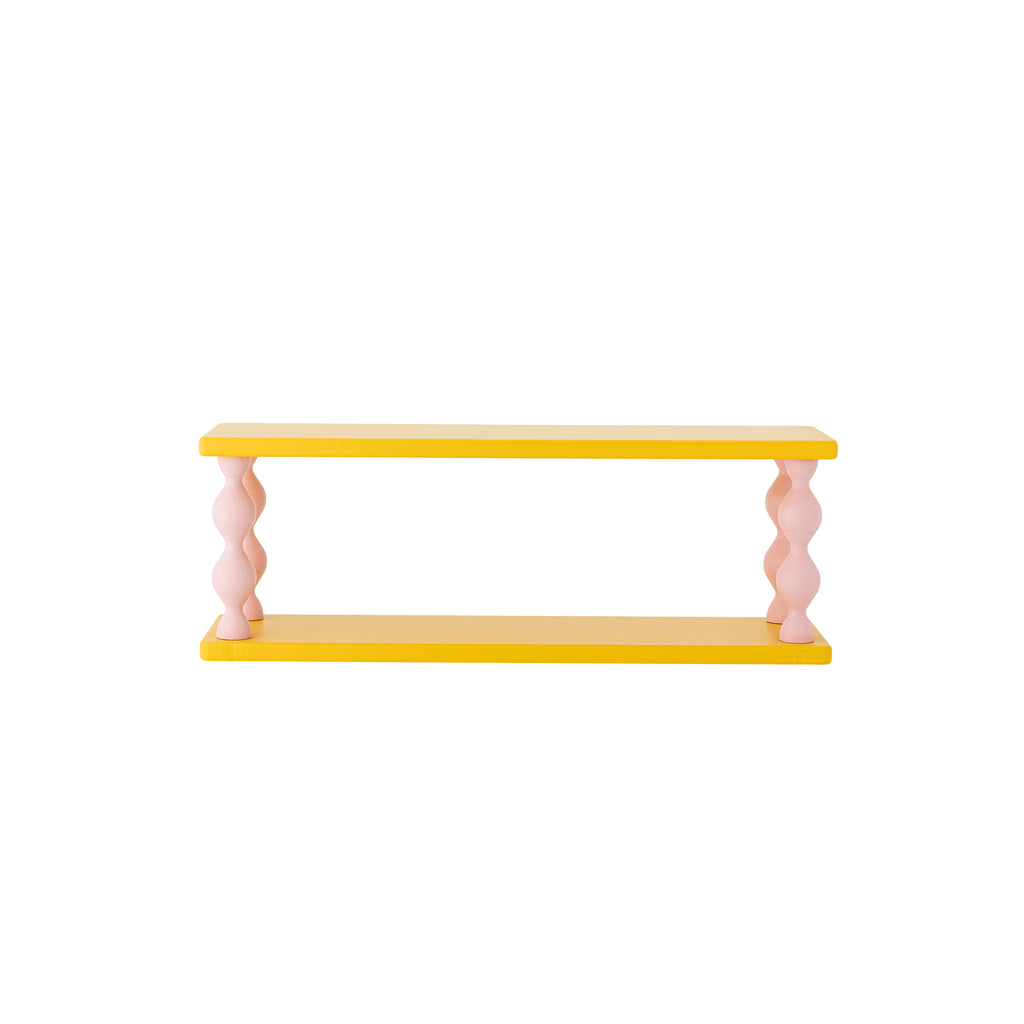 Bibiola Shelf, Yellow, MDF