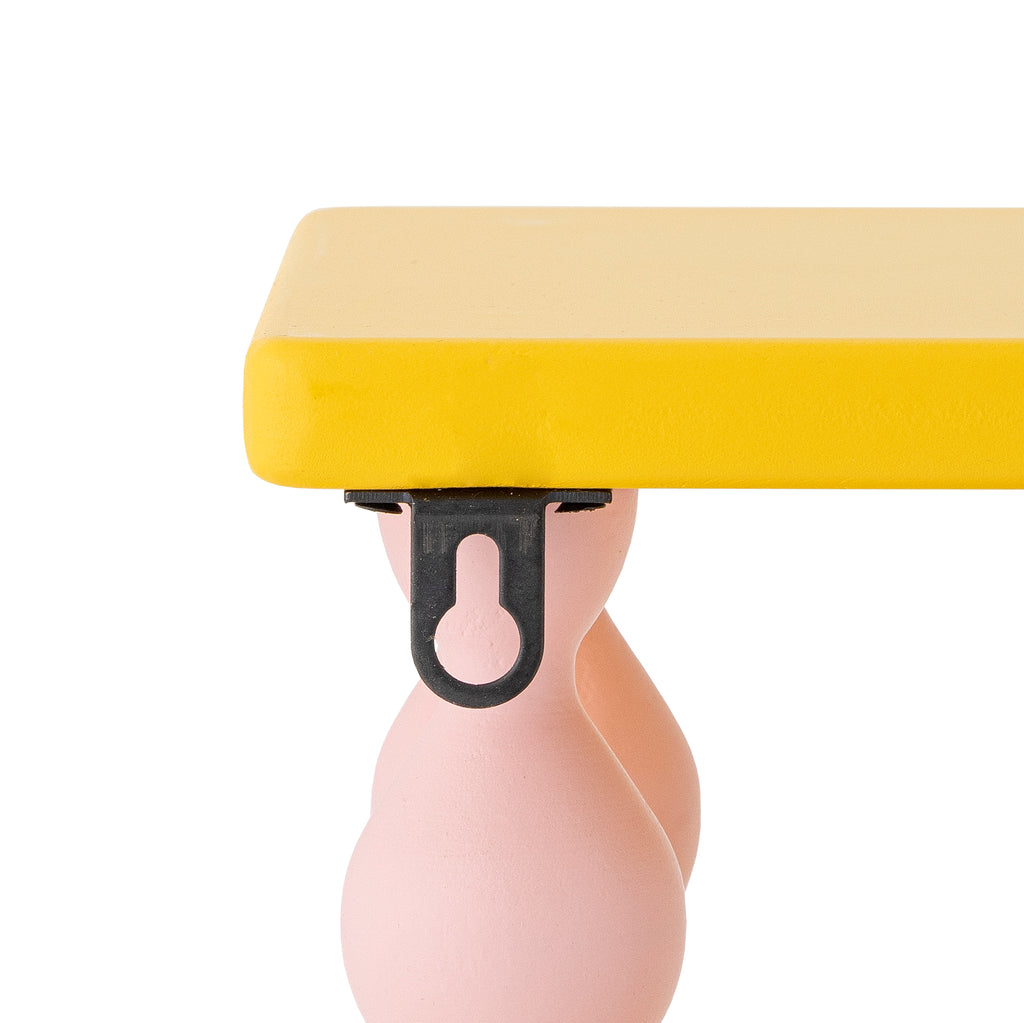 Bibiola Shelf, Yellow, MDF