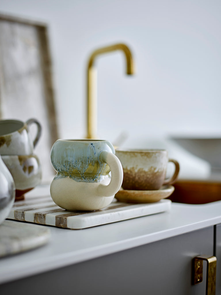 Luna Mug, Blue, Stoneware