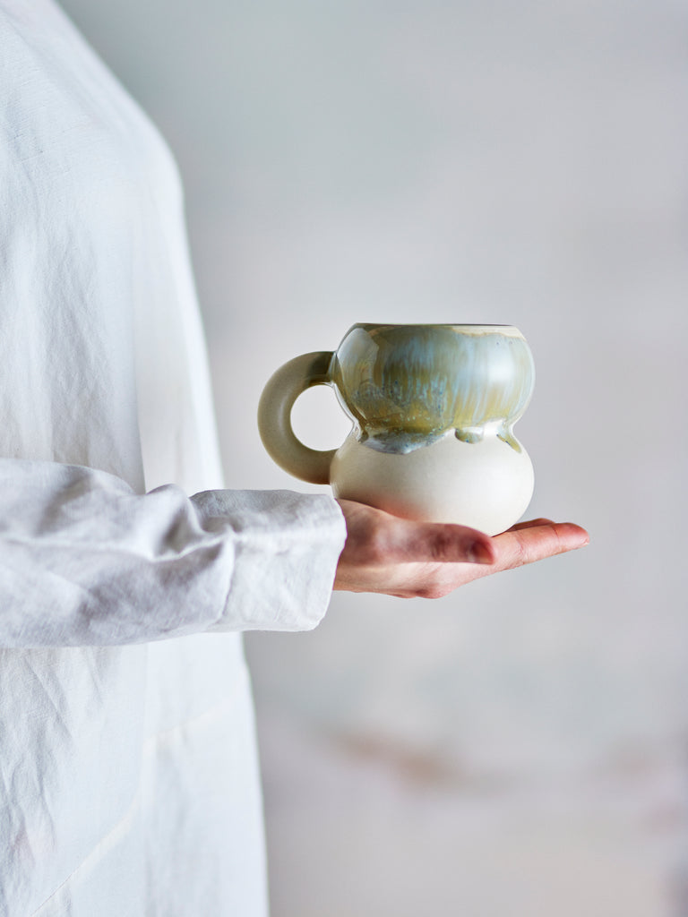 Luna Mug, Blue, Stoneware