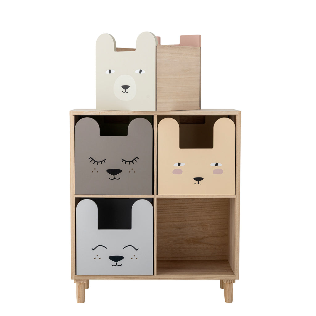 Calle Bookcase w/Drawers, Multi, Paulownia