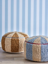 Load image into Gallery viewer, Charoline Pouf, Blue, Cotton