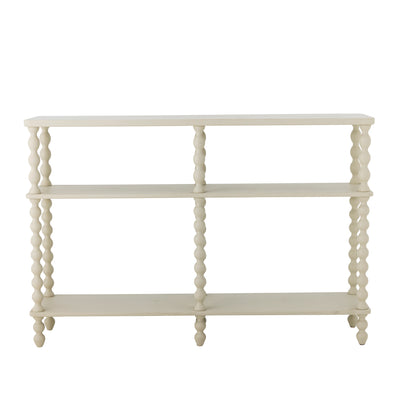 Salino Console Table, White, Pine