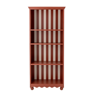 Sasha Bookcase, Red, MDF
