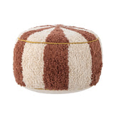 Pouf, Brown, Cotton