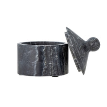 Carica l&#39;immagine nel visualizzatore di Gallery, Inette Jar w/Lid, Black, Marble