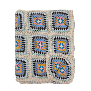 Gela Throw, Nature, Recycled Cotton