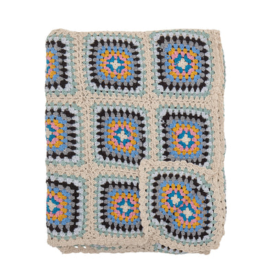 Gela Throw, Nature, Recycled Cotton