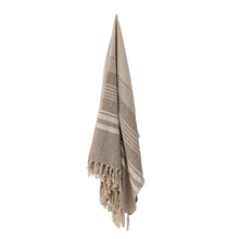 Load image into Gallery viewer, Lugo Throw, Brown, Recycled Cotton
