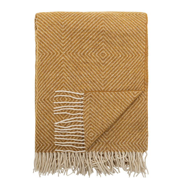Hoshi Throw, Yellow, Merino Wool