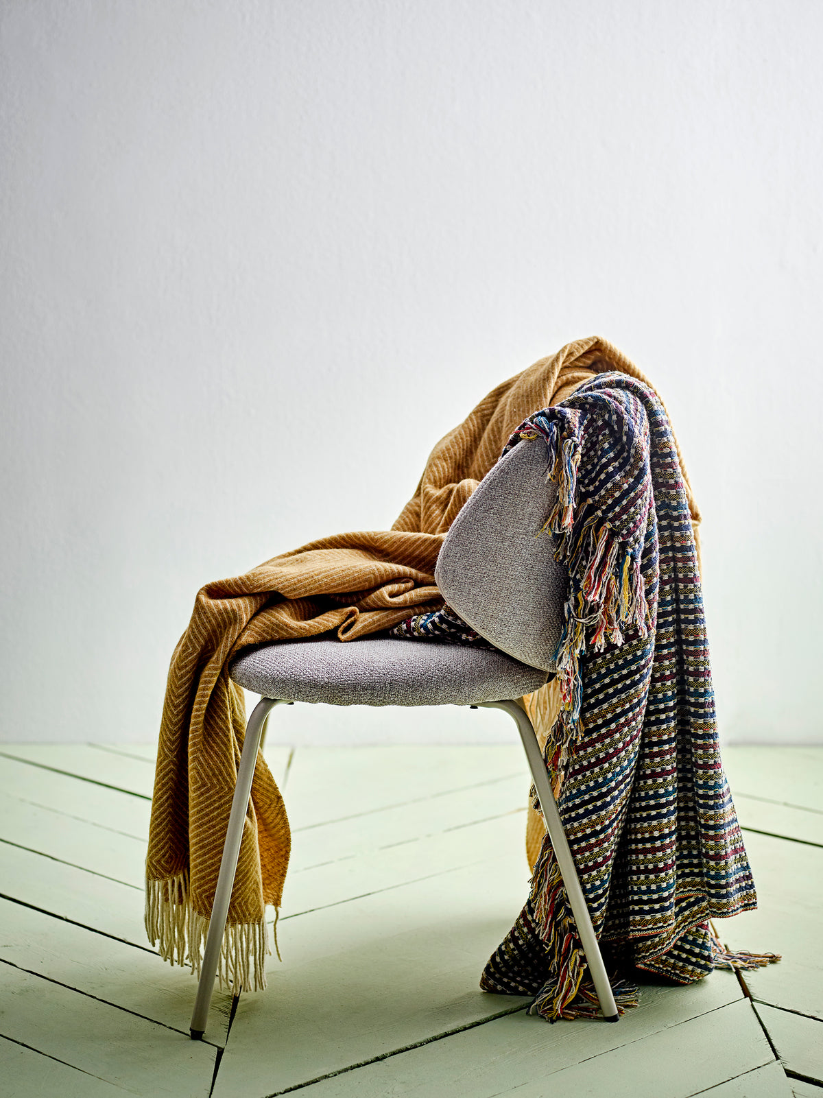 Hoshi Throw, Yellow, Merino Wool