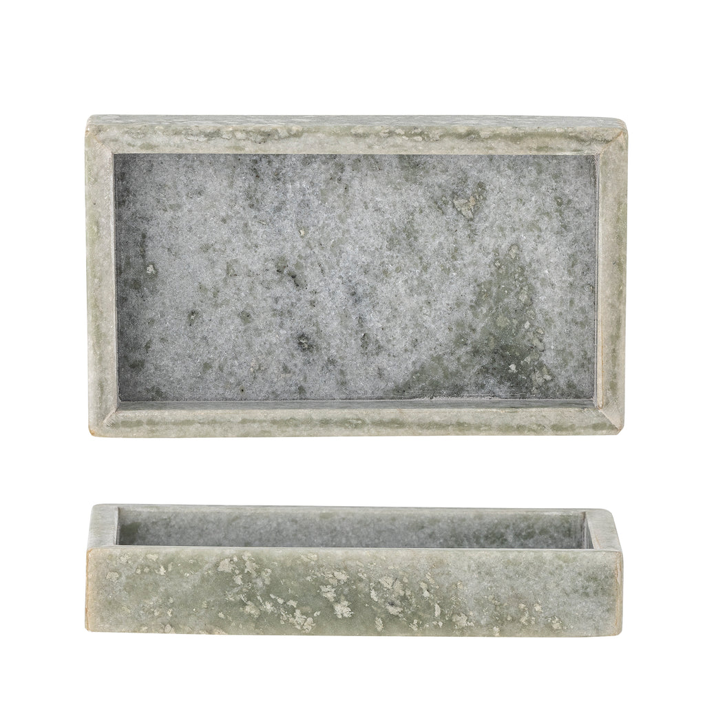 Majsa Tray, Green, Marble