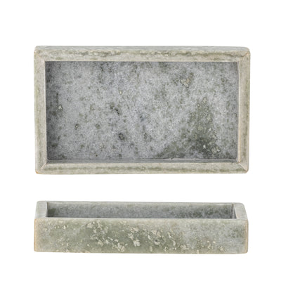 Majsa Tray, Green, Marble
