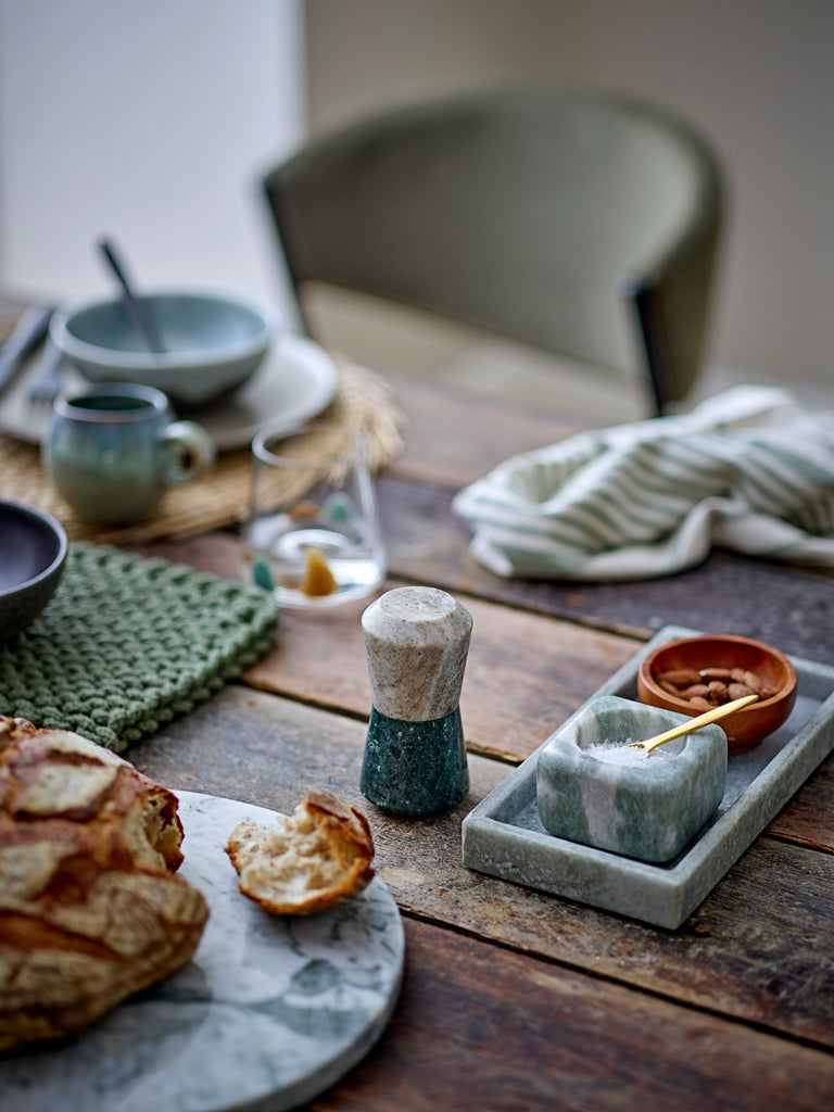Majsa Tray, Green, Marble