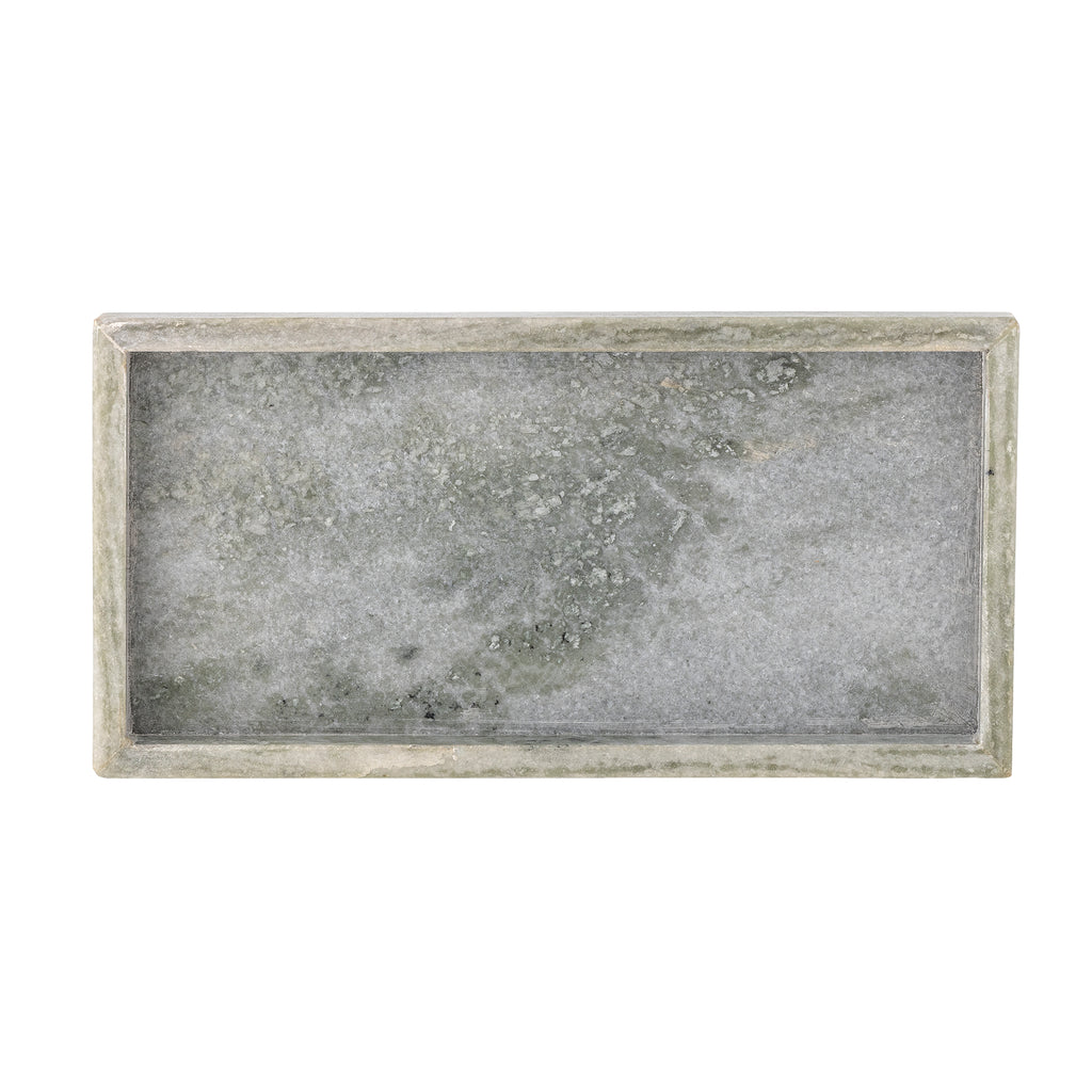 Majsa Tray, Green, Marble