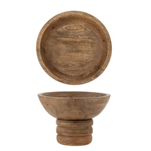 Cargar imagen en el visor de la galería, Nanuka Pedestal Bowl, Nature, FSC 100%® Mango