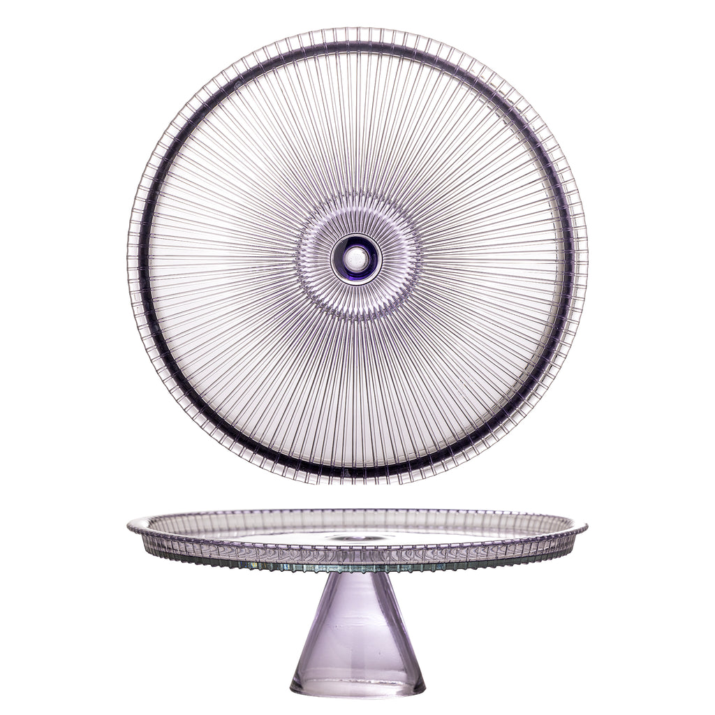 Tayo Cake Tray w/Dome, Multi, Glass