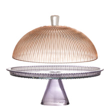 Laden Sie das Bild in den Galerie-Viewer, Tayo Cake Tray w/Dome, Multi, Glass