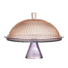 Laden Sie das Bild in den Galerie-Viewer, Tayo Cake Tray w/Dome, Multi, Glass