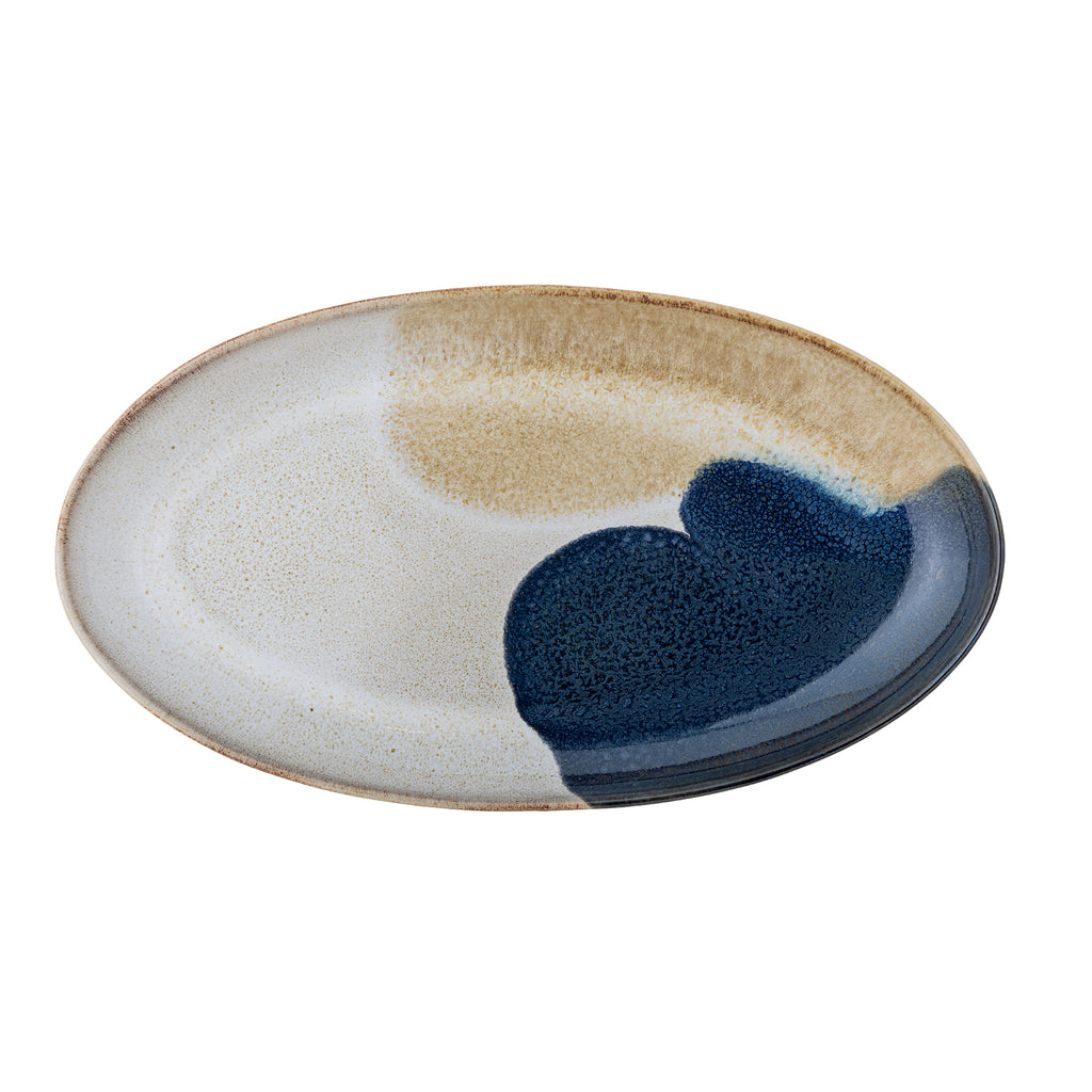 Jules Serving Plate, Blue, Stoneware