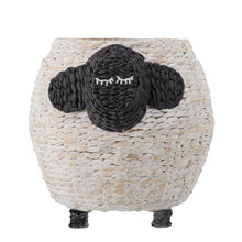 Cargar imagen en el visor de la galería, Dolly Basket, White, Water Hyacinth