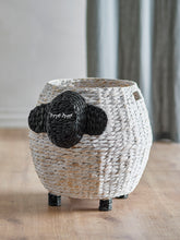 Cargar imagen en el visor de la galería, Dolly Basket, White, Water Hyacinth