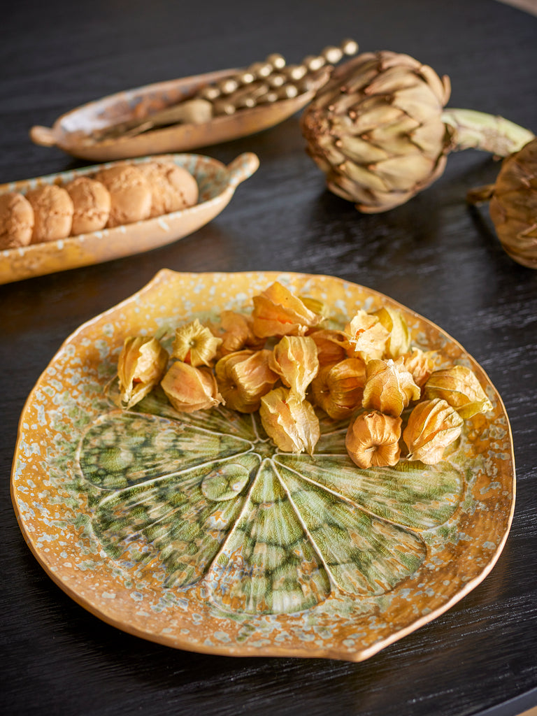 Milani Serving Plate, Green, Stoneware