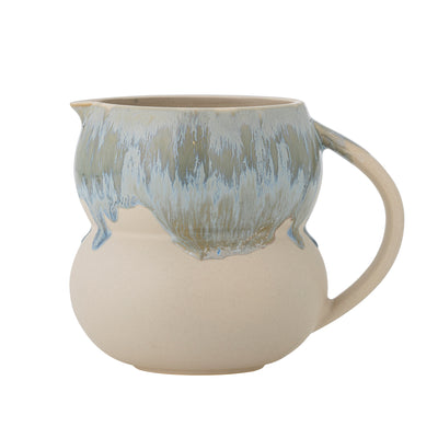 Luna Milk Jug, Blue, Stoneware