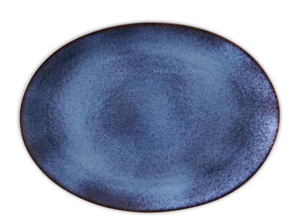 Dish 45 x 34 cm black/dark blue