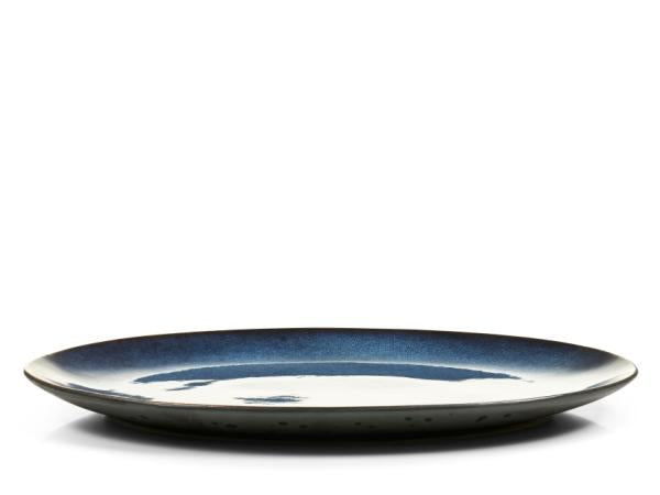 Dish 45 x 34 cm black/dark blue