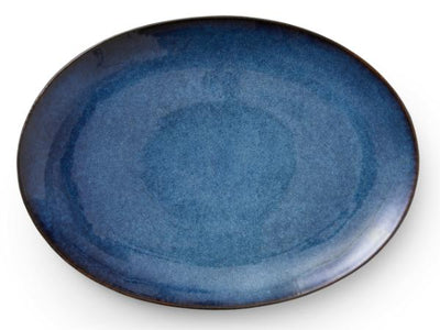 Dish 45 x 34 cm black/dark blue