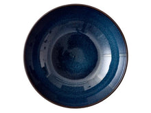 Cargar imagen en el visor de la galería, Salad bowl Dia. 30 x 10 cm black/dark blue