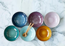 Load image into Gallery viewer, Salad bowl Dia. 30 x 10 cm black/dark blue