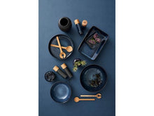 Laden Sie das Bild in den Galerie-Viewer, Salad bowl Dia. 30 x 10 cm black/dark blue