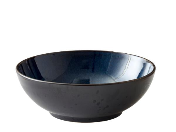 Salad bowl Dia. 30 x 10 cm black/dark blue