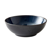 Cargar imagen en el visor de la galería, Salad bowl Dia. 30 x 10 cm black/dark blue
