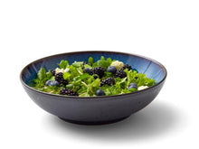 Load image into Gallery viewer, Salad bowl Dia. 24 x 6 cm Black/dark blue
