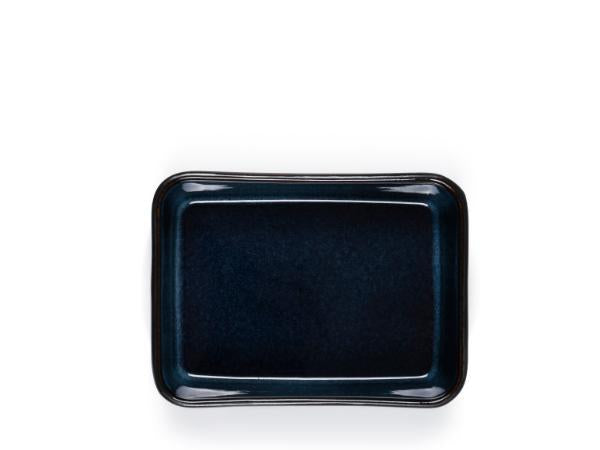 Dish rectangle 19 x 14 x 6 cm black/dark blue