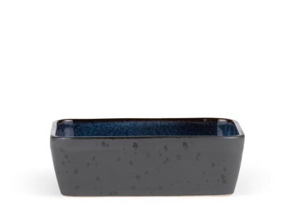 Dish rectangle 19 x 14 x 6 cm black/dark blue