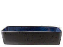 Charger l&#39;image dans la galerie, Dish rectangular 3 parts black/dark blue