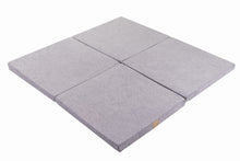 Charger l'image dans la galerie, Baby Square 120x120cm Foam Foldable Play Mat Certified, Velvet, Light Gray
