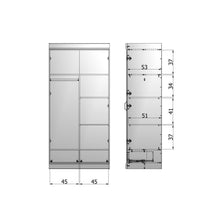 Laden Sie das Bild in den Galerie-Viewer, CONNECT INTERIOR BLACK FOR 2-DRS + DRAWER CABINET [fsc]