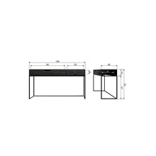 Cargar imagen en el visor de la galería, SILAS SIDETABLE ASH BRUSHED BLACKNIGHT [fsc]