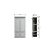 Laden Sie das Bild in den Galerie-Viewer, ORGANIZE STORAGE CABINET 44CM PINE MIST [fsc]