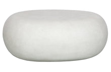 Load image into Gallery viewer, PEBBLE COFFEE TABLE WHITE 31X65X49