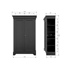 Carica l'immagine nel visualizzatore di Gallery, ISABEL CABINET PINE MATT BLACK [fsc]